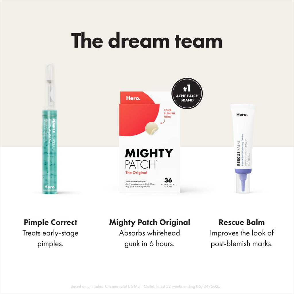 Mighty Patch Acne Patches – Fast-Acting Hydrocolloid Spot Treatment