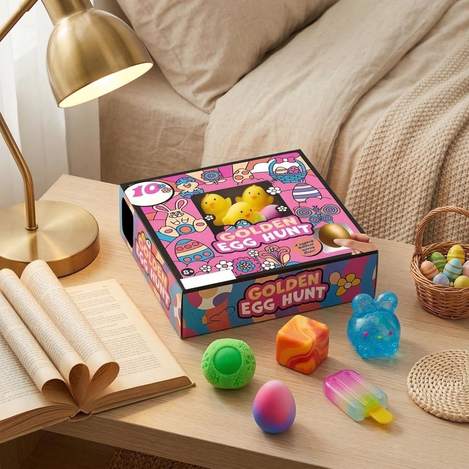 Golden Egg Easter Hunt Set – Needoh Sensory Surprise Eggs for Kids
